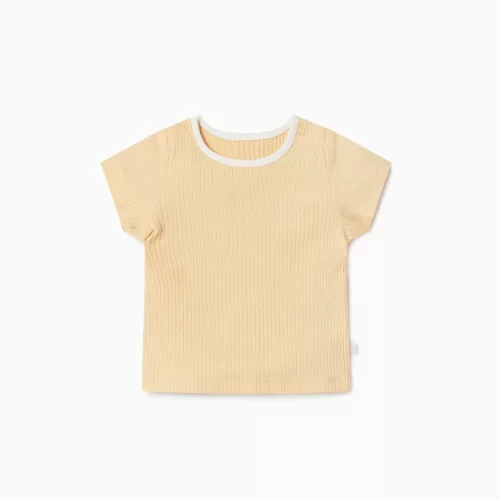 Ribbed Short Sleeve T-Shirt