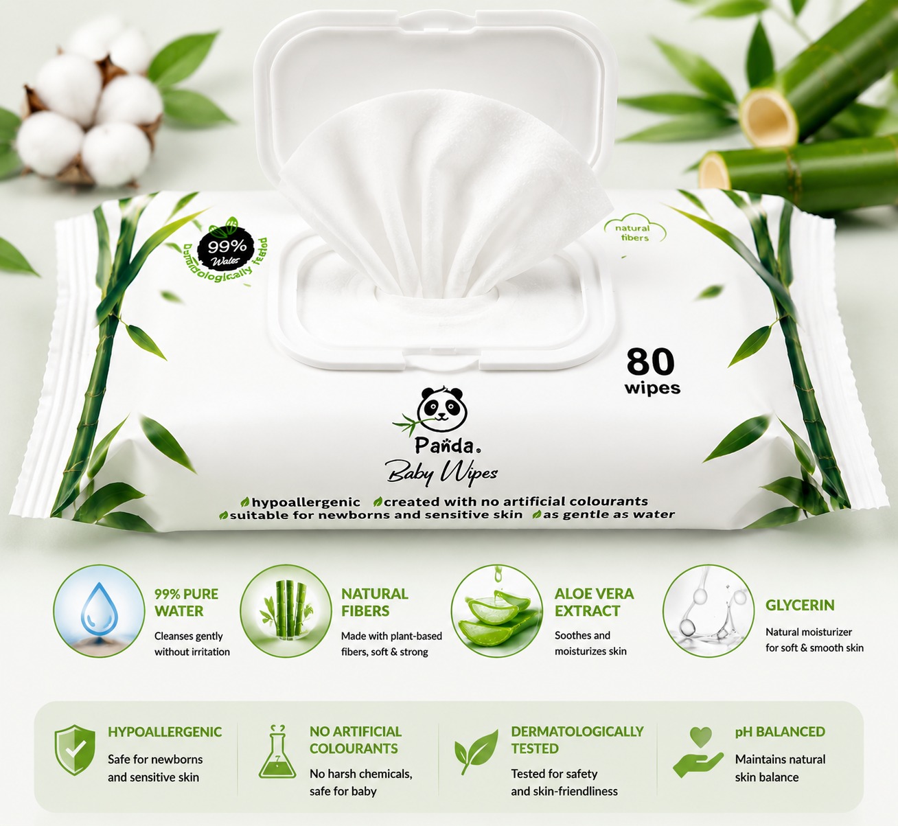 Panda Baby Wipes - Image 3